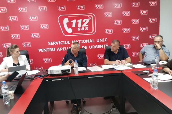 Ședință comună Serviciul 112 – IGP pentru optimizarea gestionării apelurilor de urgență