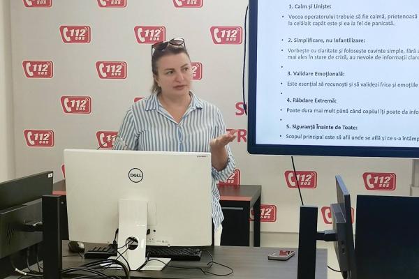 Serviciul 112 continuă instruirile în cadrul unui proiect susținut de UN Women și Danemarca