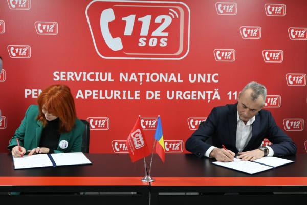 Serviciul 112 și Asociația „AudiViz” consolidează accesul incluziv la numărul unic de urgență