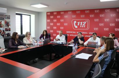 Desfășurarea ședinței Consiliului de administrare al I.P. „Serviciul național unic pentru apelurile de urgență 112”
