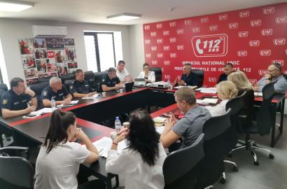 Ședință comună Serviciul 112 – IGP pentru optimizarea gestionării apelurilor de urgență