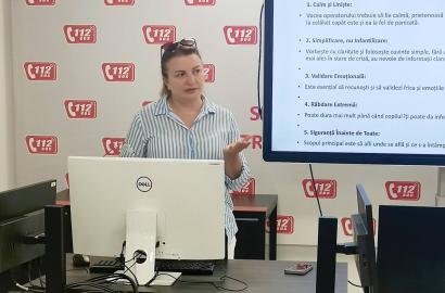 Serviciul 112 continuă instruirile în cadrul unui proiect susținut de UN Women și Danemarca