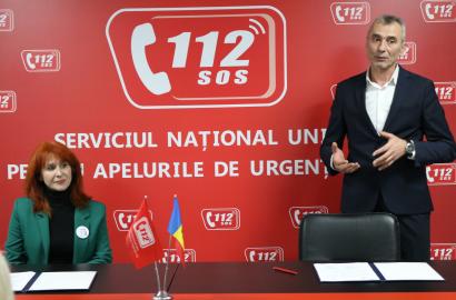 Serviciul 112 și Asociația „AudiViz” consolidează accesul incluziv la numărul unic de urgență