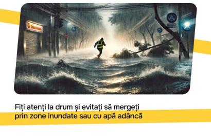 Recomandări generale în contextul Codului galben de instabilitate atmosferică