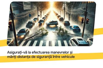 Recomandări generale în contextul Codului galben de instabilitate atmosferică