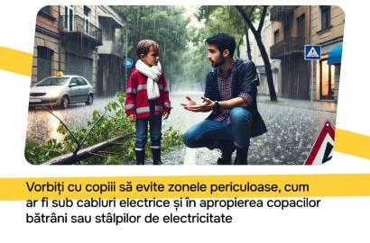 Recomandări generale în contextul Codului galben de instabilitate atmosferică