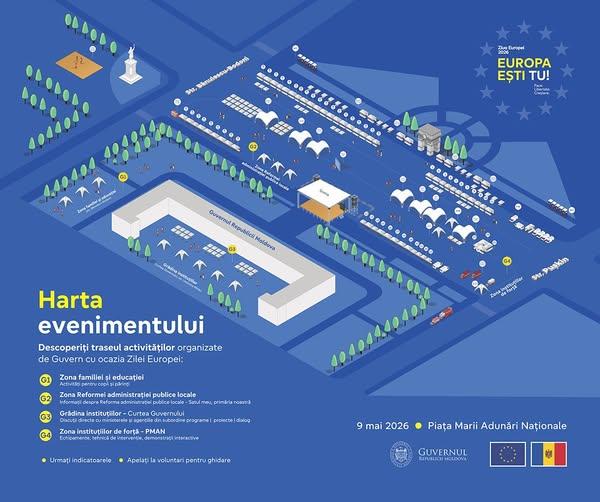 Ziua Europei 2026 ne adună în Piața Marii Adunări Naționale! 